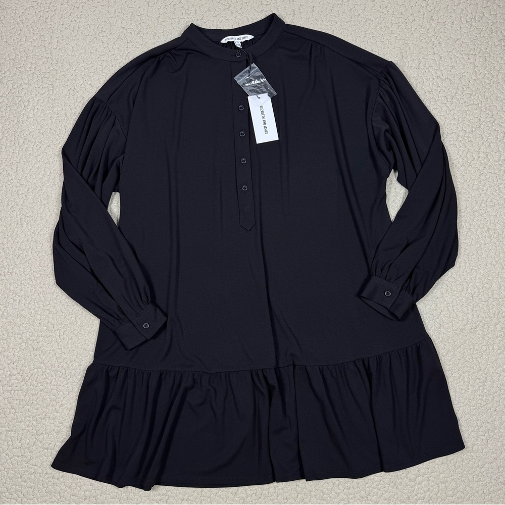 Elizabeth and James Long Sleeve Jersey Dress